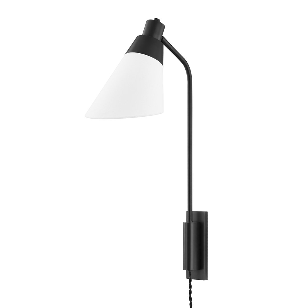 Hooke Steel Armed Sconce Hudson Valley Lighting