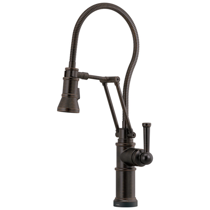 Artesso® Smarttouch® Articulating Faucet With Finished Hose, Venetian Bronze