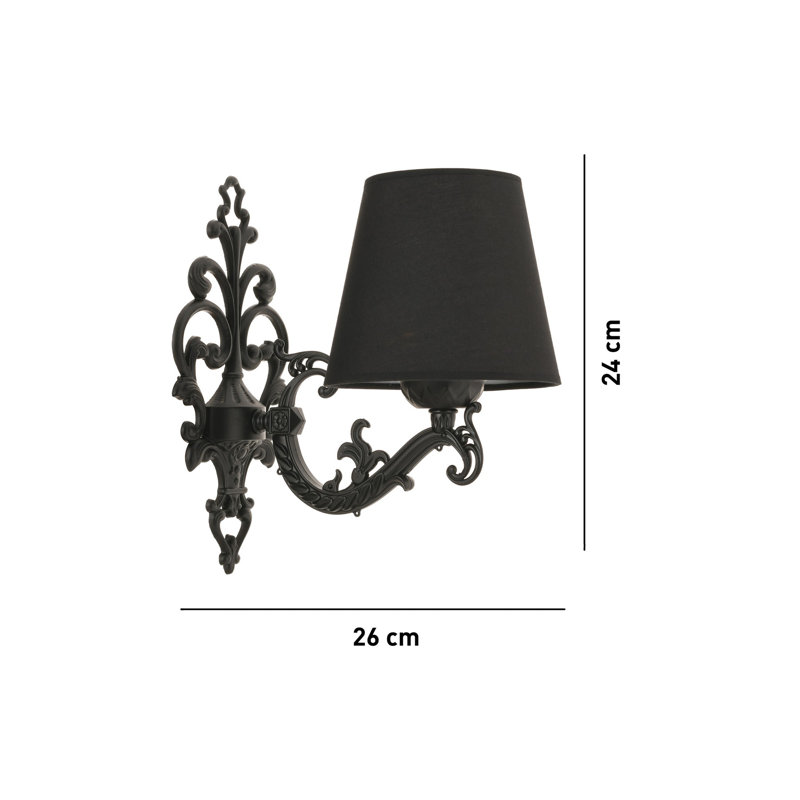 Lampe murale, Noir