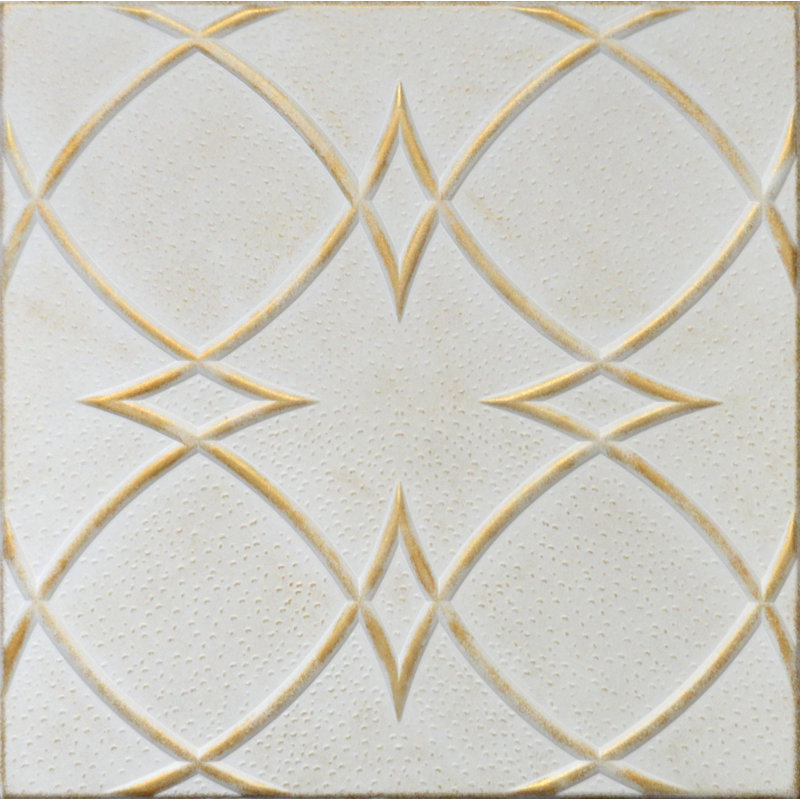 Carreaux de plafond en polystyrène 20X20 avec panneaux décoratifs à coller pour une installation facile à faire soi-même, ainsi que pour la rénovation de la maison et du sous-sol. R23 Eta, Lot / 8
