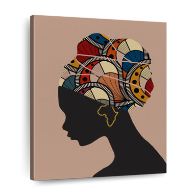 «Black Woman Headscarf», reproduction sur toile