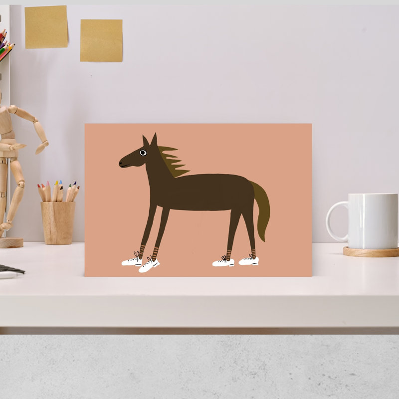 Cheval, espadrilles modernes, art mural cheval