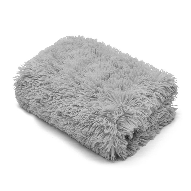 Busina Throw Blanket, Silver