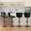 Adjustable Height Counter Stool with Metal Frame-309463934