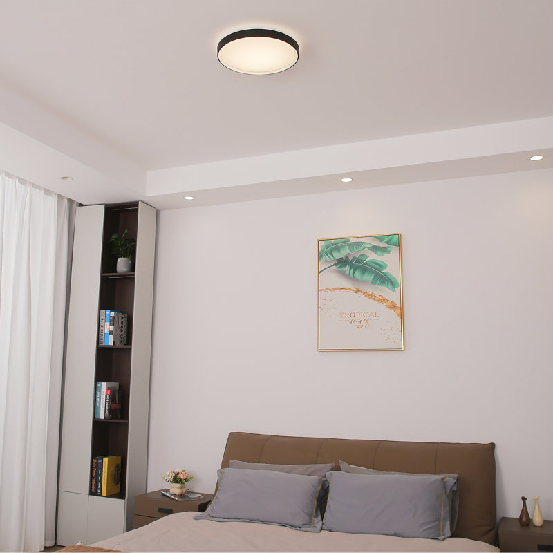 15.6 Inch LED Ceiling Light, 24W 120V Dimmable Ceiling Fixture with 3 Color Temperatures (3000K/4000K/5000K) & 10s Memory Function, cETL Certified, 1-Year Warranty for Indoor Spaces