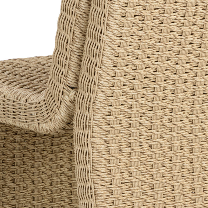 Edith Outdoor Dining Side Chair, Natural
