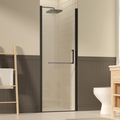 27-28-inch Frameless Pivot Shower Door