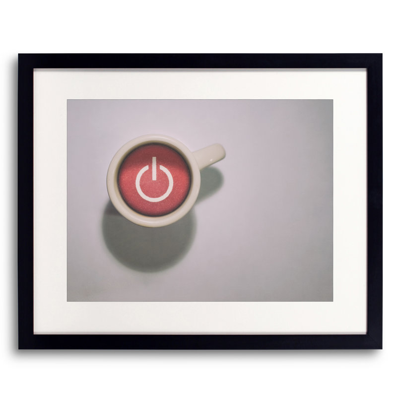 The Morning Power up par Scott Norris, Papier avec cadre noir, 20" H x 16" W