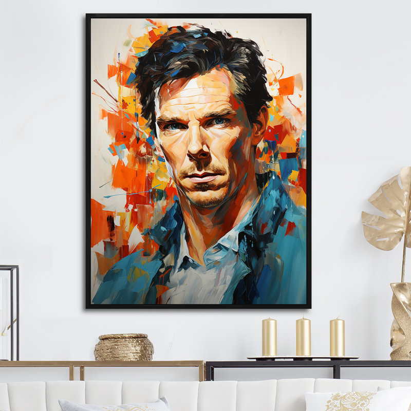 Cerulean Cumberbatch  - Celebrity Wall Art Prints_105720, Cadre flottant noir, 32" H x 24" W x 1" D