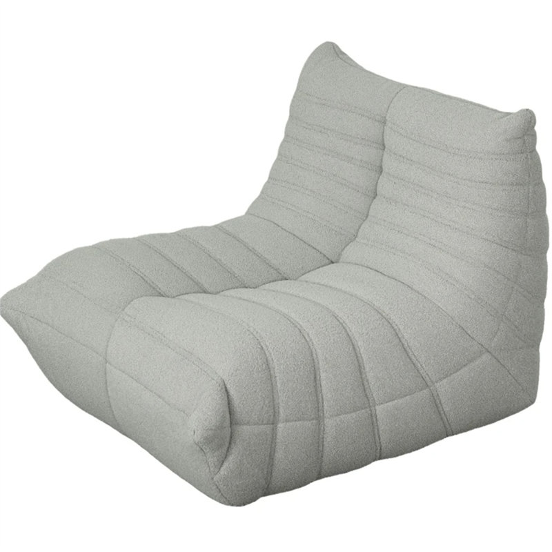 Fauteuil à billes, Polyester gris clair