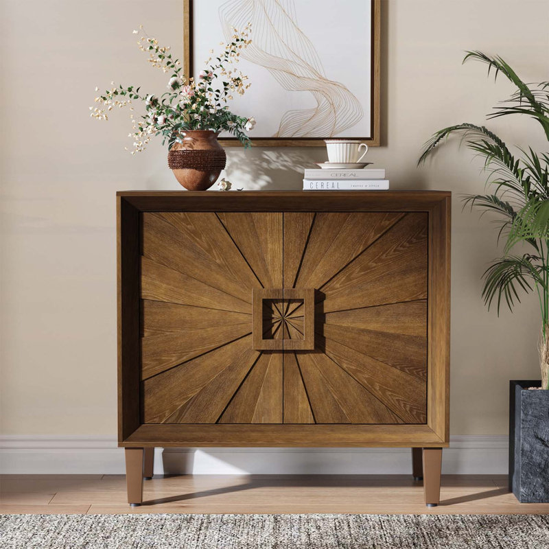 Buffet moderne, rangement compact pour petits espaces, Antique Brown