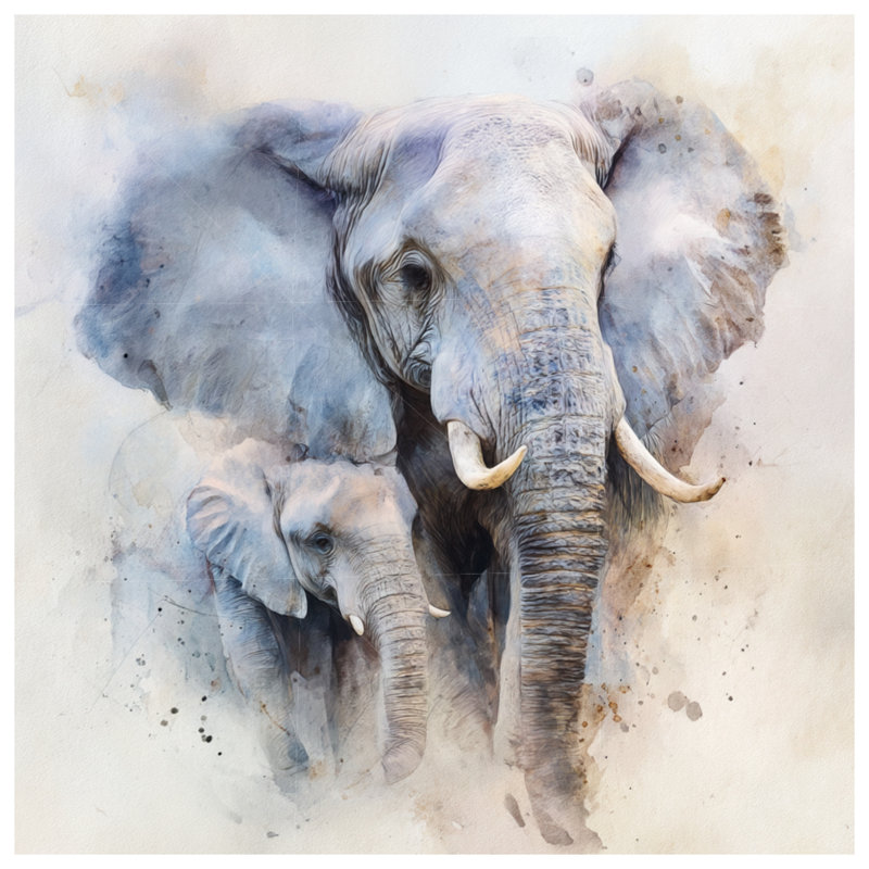 Rideaux éléphants, voilages et voilages à motif d'éléphant - 1 panneau, Blocage, 50 po x 92 po - 1 panneau