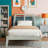 Allyannah Bustillo Modern Solid Wood Twin Platform Bed with Headboard-1293175415