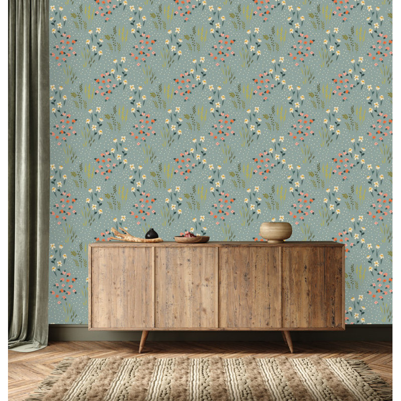 Chamomile Wallpaper Floral Tile