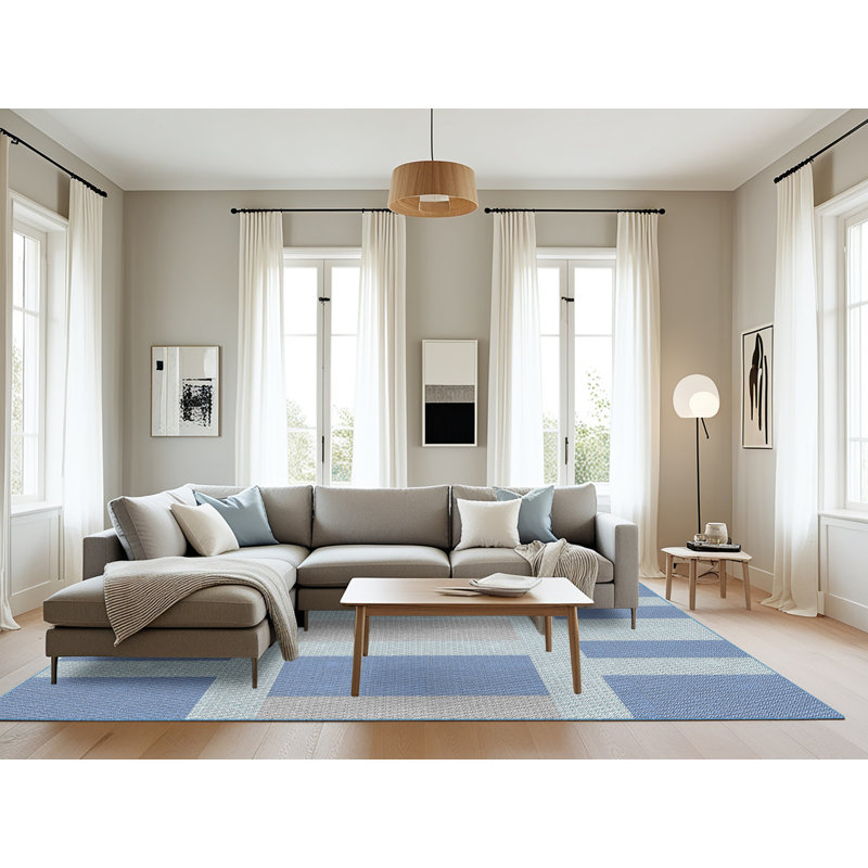 Tapis bleu Antony-James, Rectangle 8 pi x 10 pi