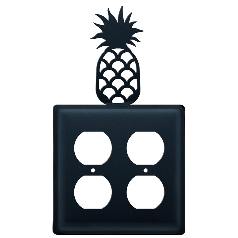 Pineapple 4-Gang Duplex Outlet Wall Plate