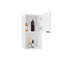 Pharmacie Kaser avec miroir et tablettes, avec option de position verticale ou horizontale, solution de rangement de salle de bain moderne, blanc