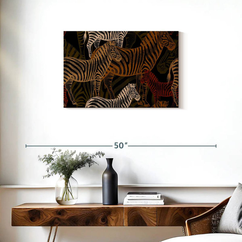 Brampt African Zebras Pattern, 20" H x 30" W
