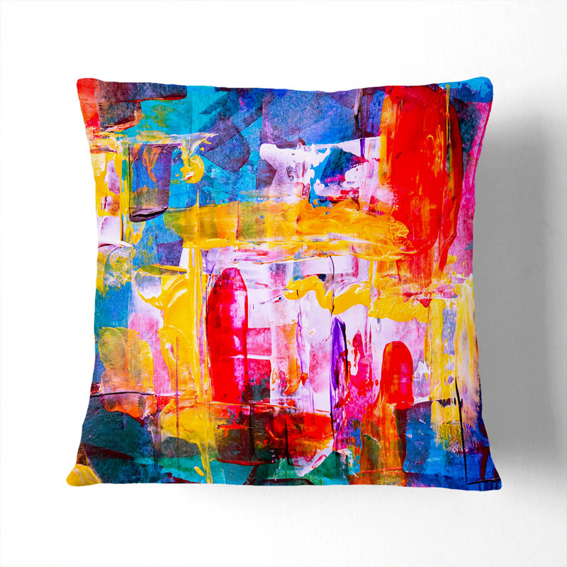 Abstract Square Throw Cushion, 40 x 40 cm