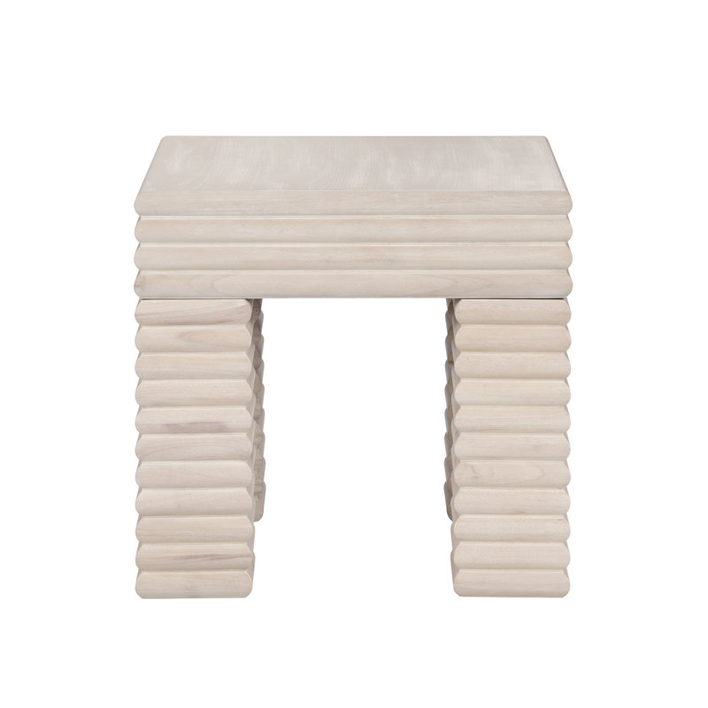 Demartini Square Reeded Accent_End Table