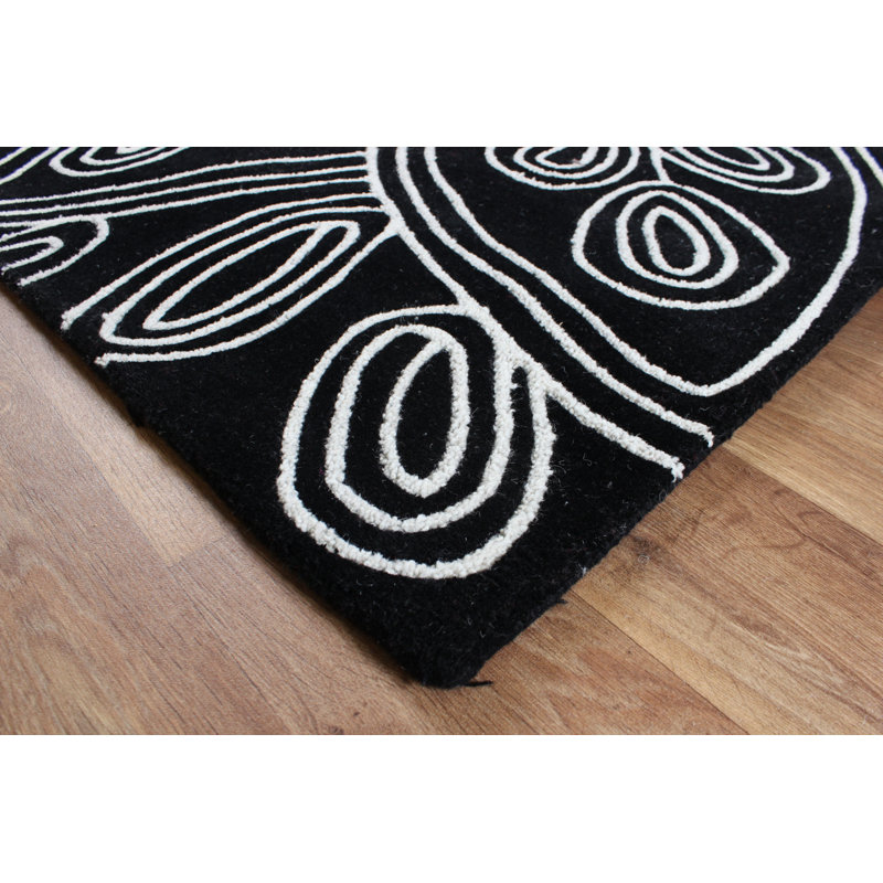 Kawamoto Floral Hand Woven Area Rug, Rectangle 200 x 300cm
