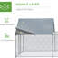 Poulailler en métal polyvalent avec une course spacieuse et des caractéristiques de protection pour une utilisation extérieure