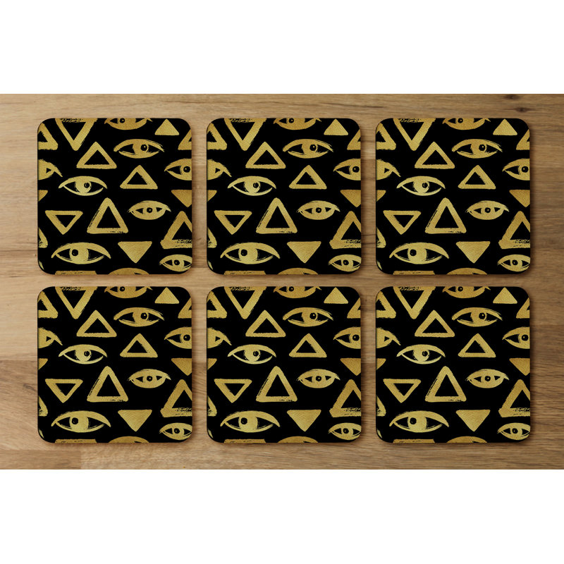 Square 6 Piece Coaster Set