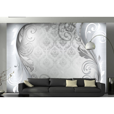 Grey Ornament 2.1m x 300cm Wallpaper