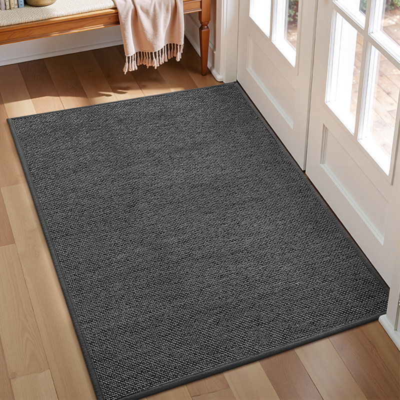 Non-Slip Mother's Day Indoor Doormat, 43cm W x 76cm L, Dark Grey