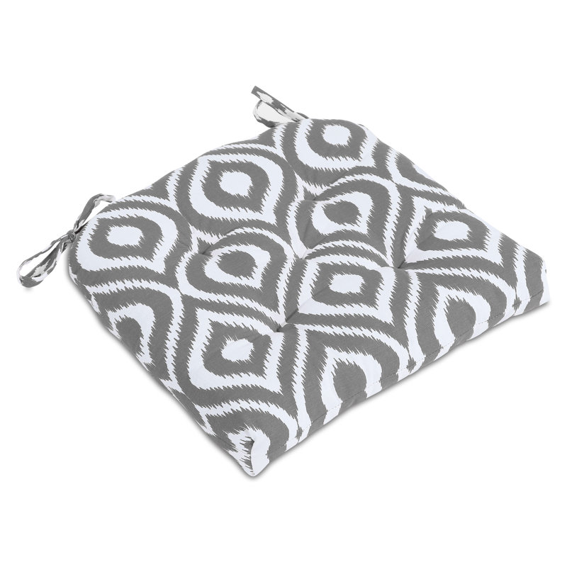 Outdoor 3'' Dining Chair Chair Pad, Gray