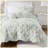 3-Piece Twin/Twin XL Solid Green Quilt Set with Decorative Pillow