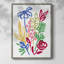 «Bold Brushstroke Blooms I», reproduction encadrée - bois massif-1063200178
