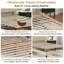 Lit plateforme rembourré en velours amélioré avec tête de lit réglable, conception renforcée et silencieuse, aucun sommier tapissier requis, support de lattes en bois robuste, assemblage facile-618794010-623717989