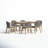 Daveney 6 - Person Acacia Wood Patio Dining Set with Rectangular Table , Cushions Included-1592570257