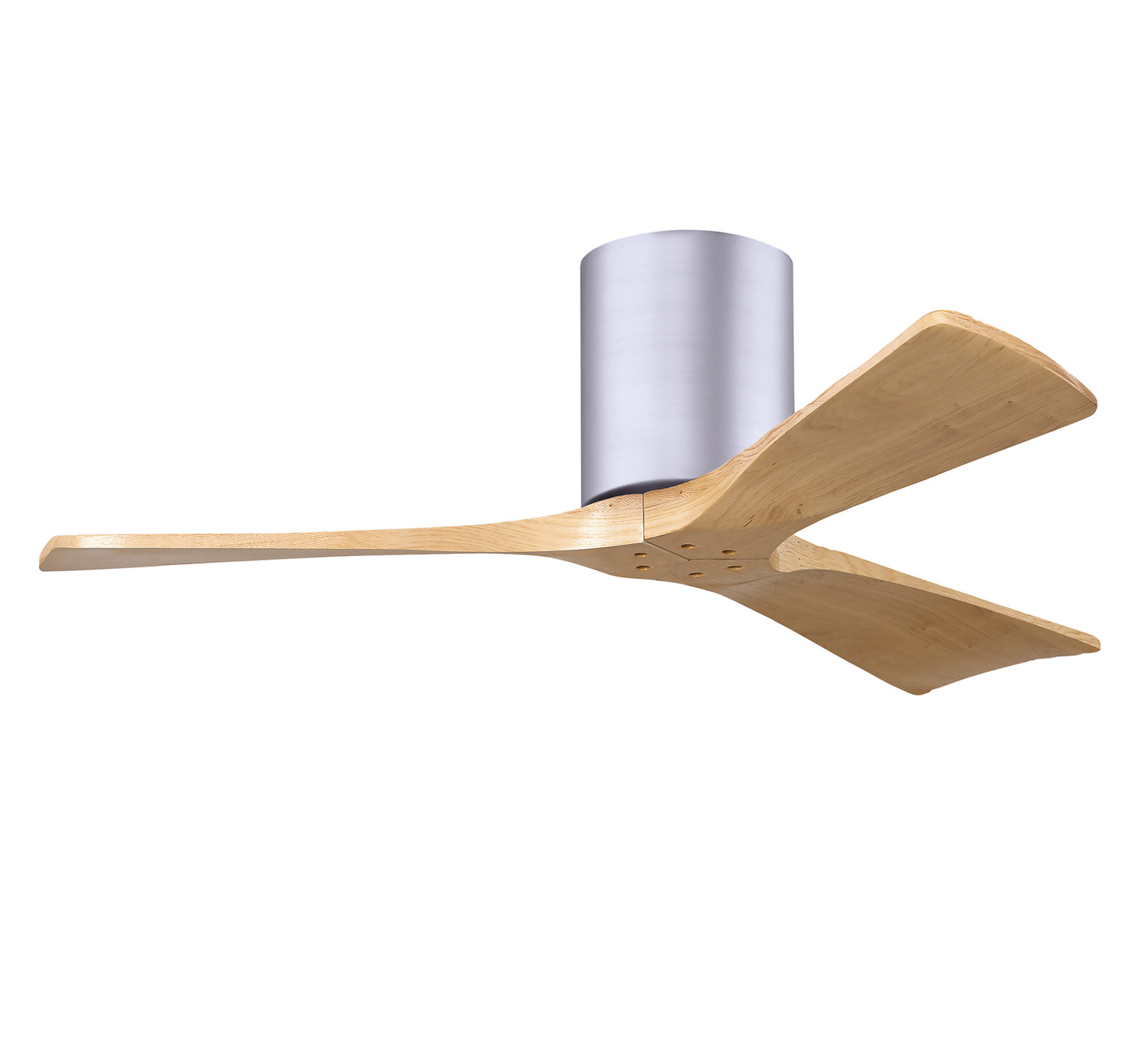 Olivier 3 Blade Ceiling Fan, Brushed Nickel, Light Maple Tone, 42"