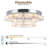 2 Layer Modern Dimmable Crystal Flush Mount Ceiling Light