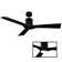 54" Aviator 3 - Blade Outdoor/Indoor Smart Propeller Ceiling Fan with Wall Control, Works With Alexa and iOS or Android App
