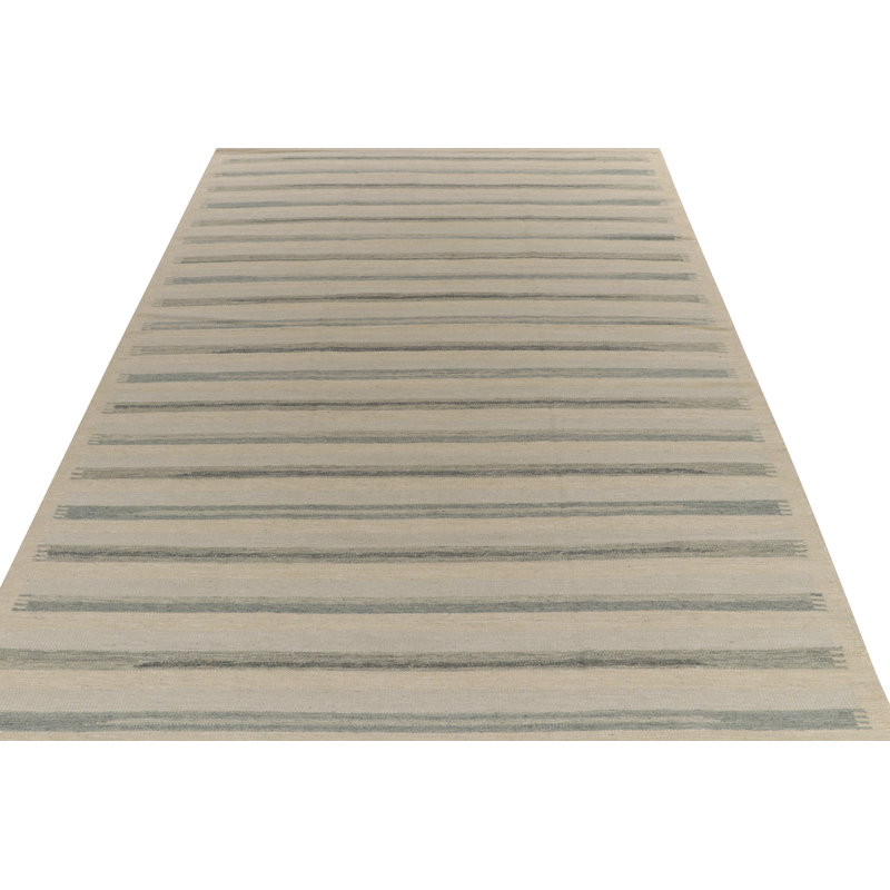 Scandinavian Wool Geometric Area Rug, Rectangle 14' x 20'