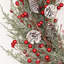 Décoration de Noël de 24 po avec couronne de pin artificielle 24 po, cèdre, pin et baies rouges-1999692545