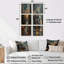 1950 Old Street In Paris - Banks Wall Art Living, ensemble de 6-137559002-137559005
