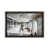 Toile encadrée de bois rustique foncé