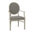 Hughes Upholstered King Louis Back Arm Chair-843417264-843349974