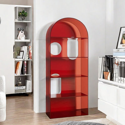 Modern Acrylic Arch Bookshelf for Stylish Storage