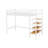 Twin Size Metal Loft Bed With Shelf-937421957