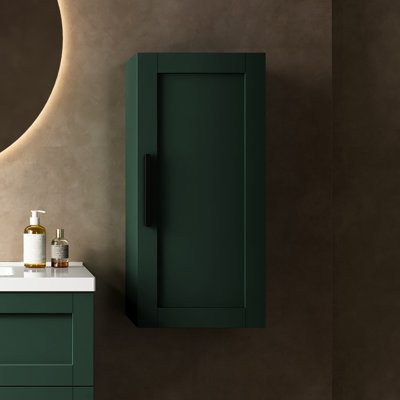 Armoire de salle de bain latérale à fermeture douce moderne scandinave 11,67 po Large avec porte et tablette