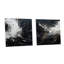 Northern Sky - Harmonie noire - ensemble d'art mural en verre acrylique Sky-242885094