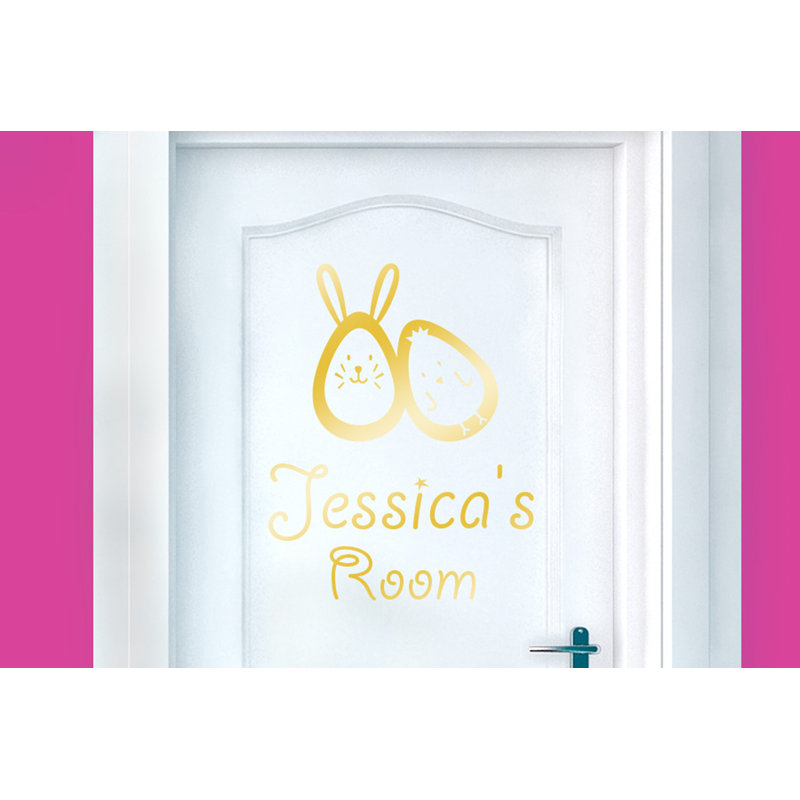 Animals Wall Decal, Shiny Gold