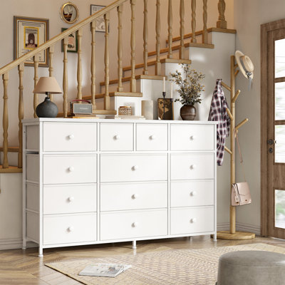 Dresser For Bedroom With 13 Drawers, Long Dresser, Chest Of Drawers by 17 Stories