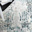 Tapis géométrique gris / bleu-1307476364