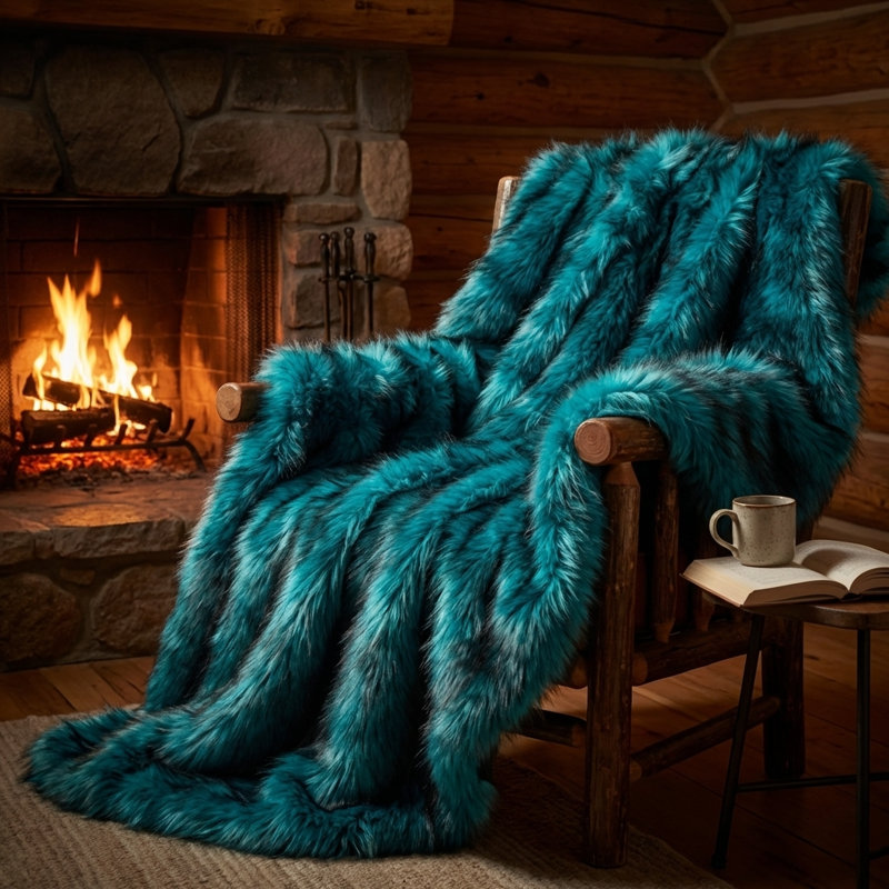 Knitted Throw Blanket, 36" W x 60" L, Throw